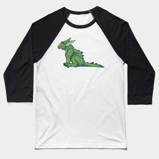 Goblin dragon Baseball T-Shirt by Interfector